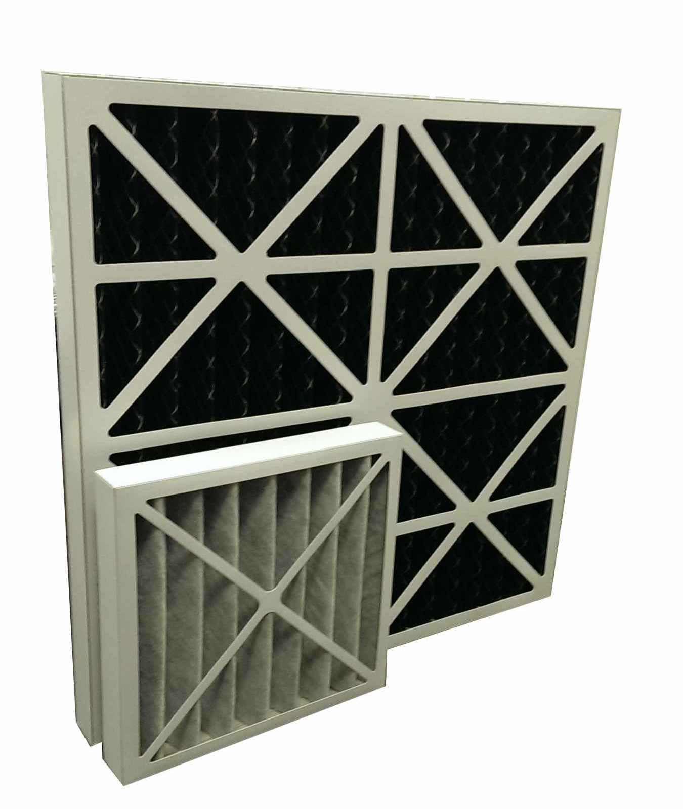 Composite Air Filter for Gas & Particle Filtration - MERV 13 - 24"x24"x2"/12"x12"x2"