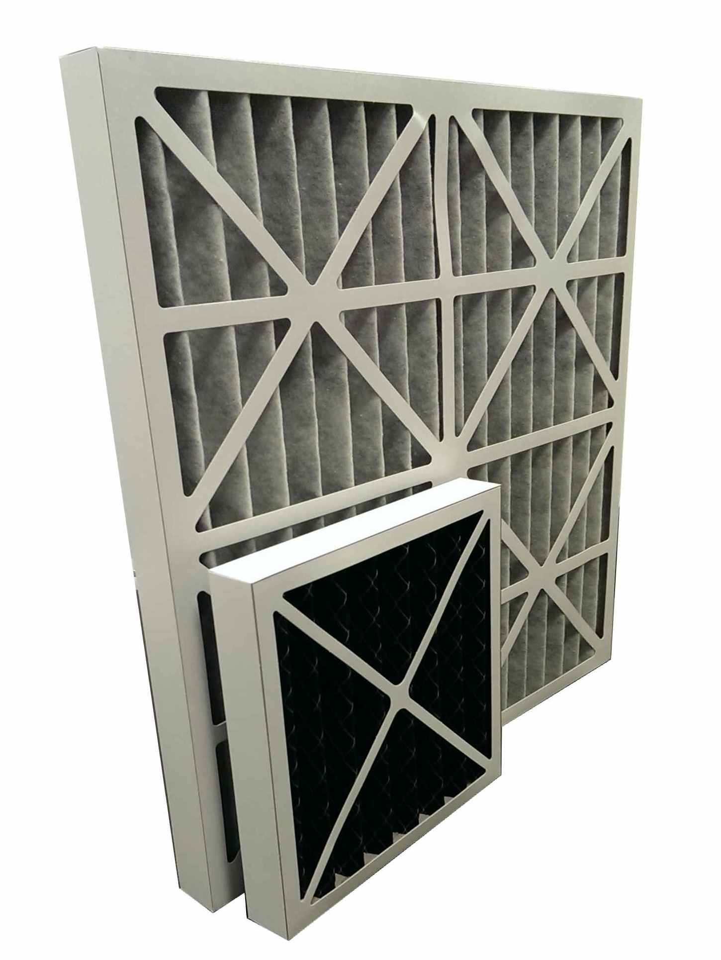 Composite Air Filter for Gas & Particle Filtration - MERV 13 - 24"x24"x2"/12"x12"x2"